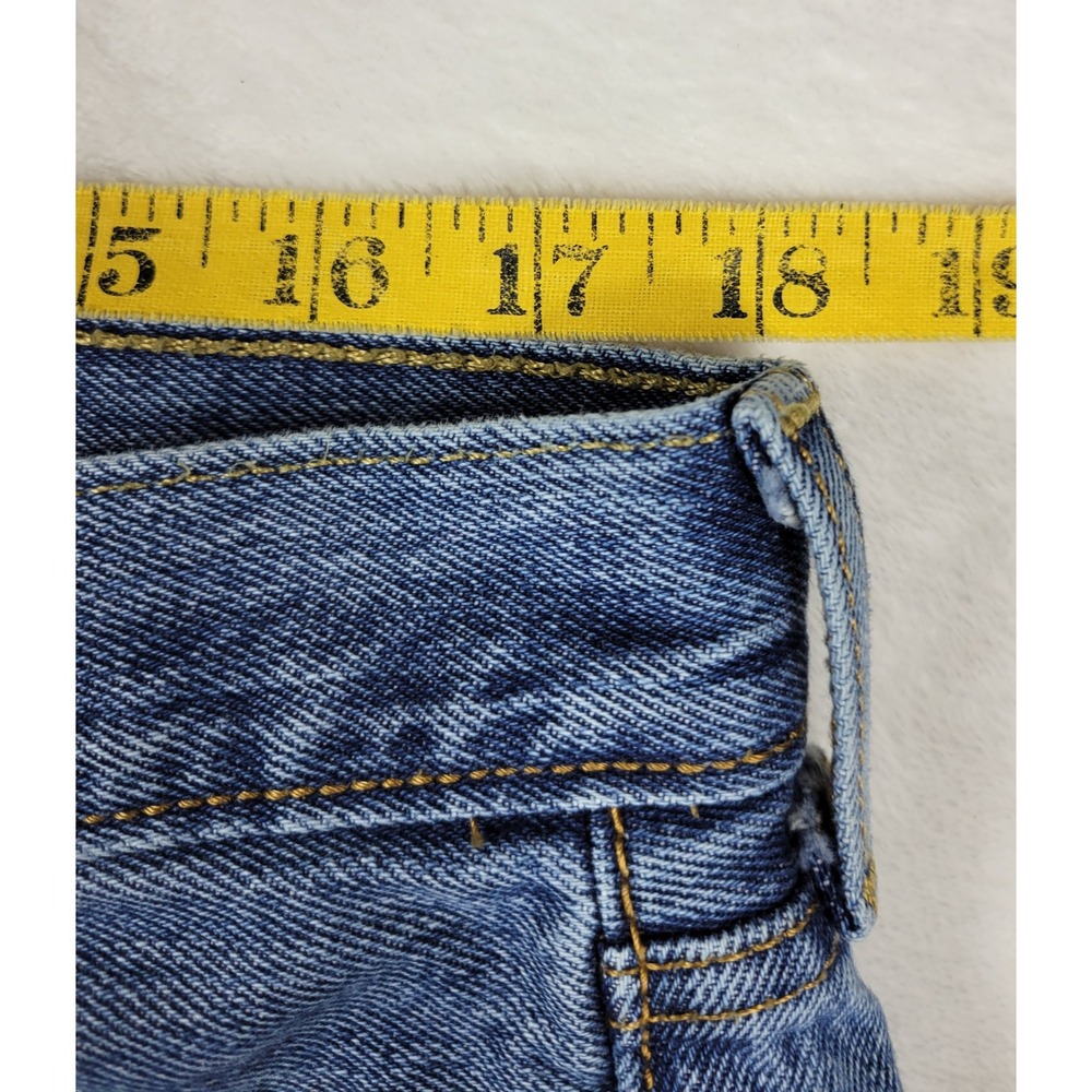 Levi's 501 Straight Leg Jeans Mens W36 L34 Blue Classic‎ Denim Pants - Picture 2 of 10